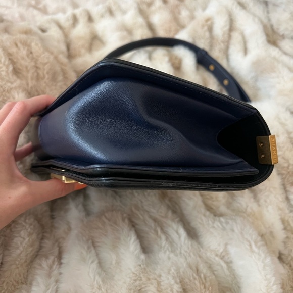 Chanel Navy Blue and Black Medium Boy bag- AUTHENTIC - Picture 7 of 12